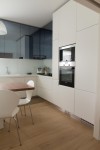 piano top cucina in corian glacier white con lavello integrato, design fc arredamenti